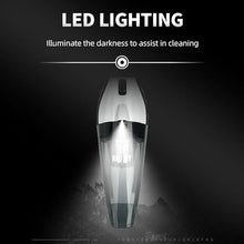 Kali Joy Handheld Vacuum Cleaner Powerful Suction Portable Lightweight Vaccum Cordless Cleaner and Air Duster with LED Light and Multi-Nozzles Car, Home, Office, Battery 6000mah (Black & White)